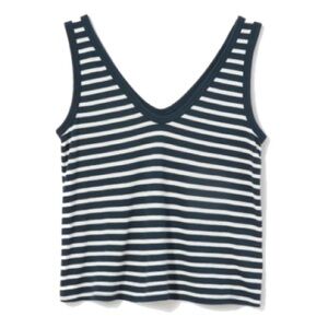 Everlane striped cotton cropped tank